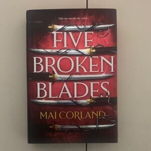 Five Broken Blades Written by Mai Corland Hardcover Deluxe Edition Book